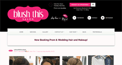 Desktop Screenshot of blushthissalon.com