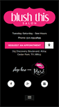 Mobile Screenshot of blushthissalon.com